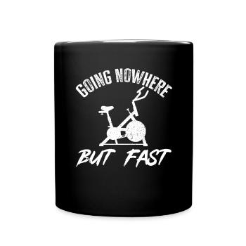 Indoor Cycling Bike Workout - Full Colour Mug - black - Front