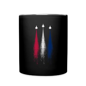 Patriotique 4 juillet - Mug uni - noir - Devant
