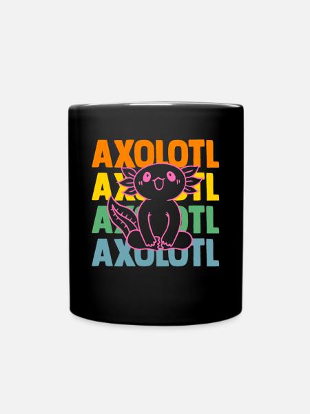 Axolotl - Tasse einfarbig - Schwarz