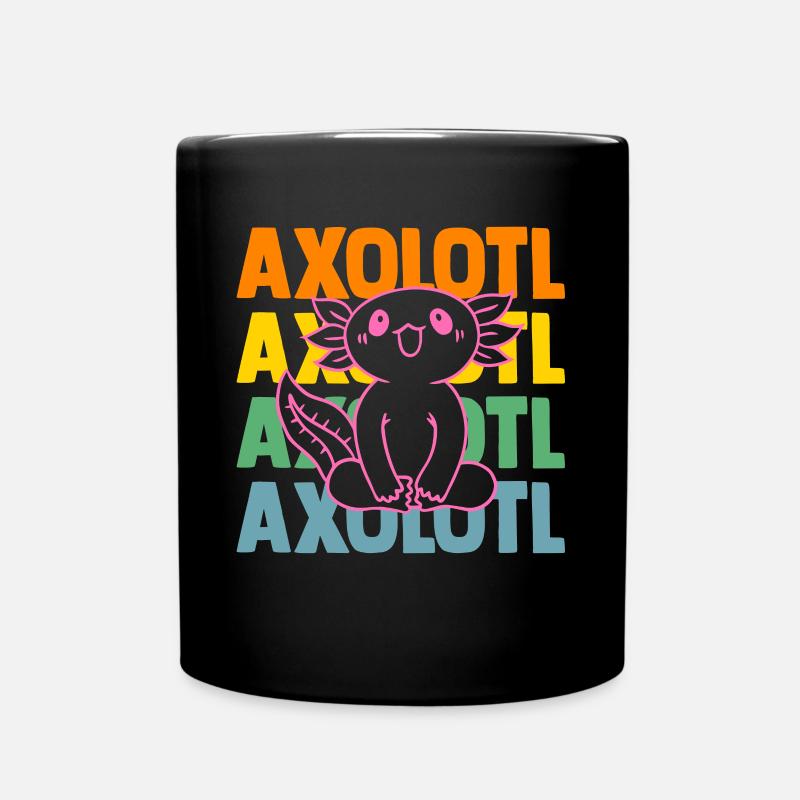 Axolotl - Tasse einfarbig - Schwarz