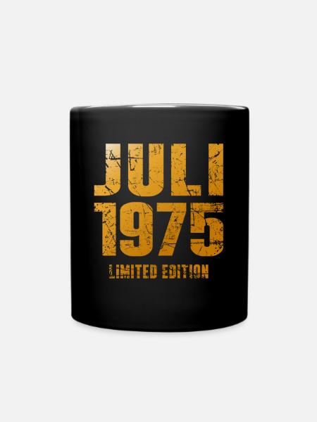 Legendär Seit Juli 1975 Geburtstag Geschenk - Tasse einfarbig - Schwarz