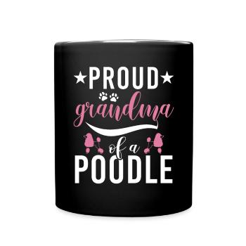 Cadeaux Caniche - Mug uni - noir - Devant