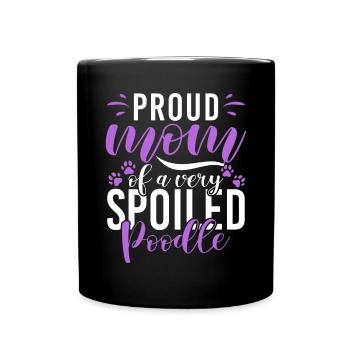 Cadeaux Caniche - Mug uni - noir - Devant