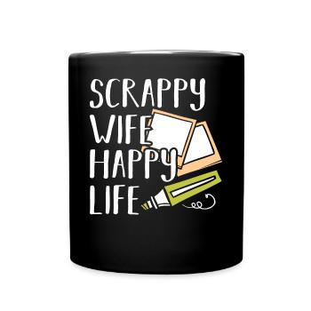 Scrapbooking Scrapbooker - Tasse einfarbig - Schwarz - Vorne