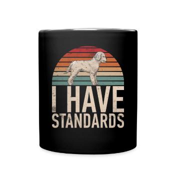 Poodle Gifts - Tasse einfarbig - Schwarz - Vorne