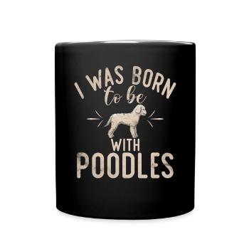 Poodle Gifts - Tasse einfarbig - Schwarz - Vorne
