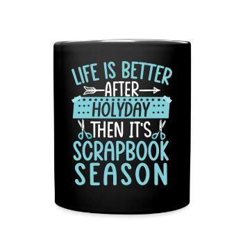 Scrapbooking Scrapbooker - Tasse einfarbig - Schwarz - Vorne