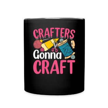 Scrapbooking Scrapbooker - Tasse einfarbig - Schwarz - Vorne