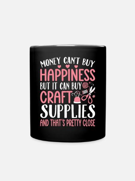 Crafting Crafter - Full Colour Mug - black
