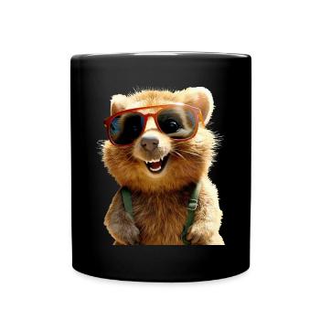 Quokka Be Quokka Happy Australie Smile Quokkas - Mug uni - noir - Devant