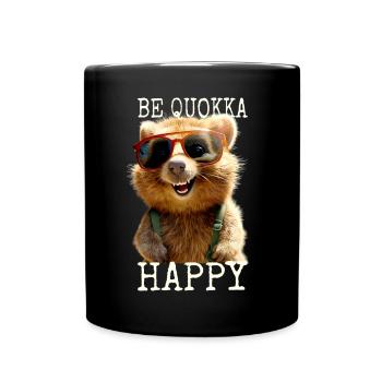 Quokka Be Quokka Happy Australie Smile Quokkas - Mug uni - noir - Devant
