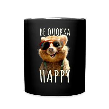 Quokka Be Quokka Happy Australie Smile Quokkas - Mug uni - noir - Devant