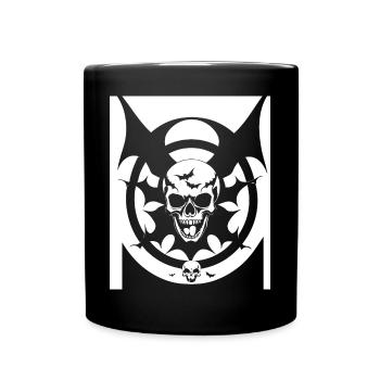 Horreur Crâne Crâne Art Crâne Gothique Heavy Metal - Mug uni - noir - Devant