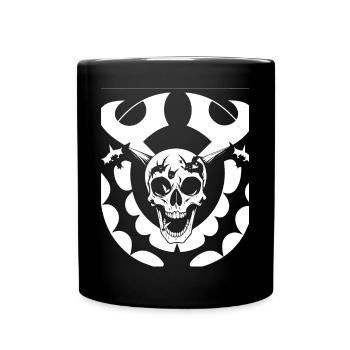 Horror Skull Skull Art Skull Gothic Heavy Metal - Full Colour Mug - black - Front