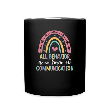 Autism Awareness Acceptance Choose Kindness - Full Colour Mug - black - Front