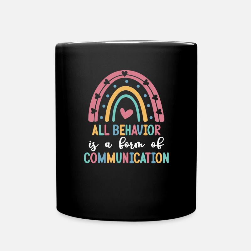 Autism Awareness Acceptance Choose Kindness - Full Colour Mug - black