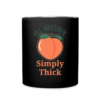 All Natural Curvy Body Positivity - Mug uni - noir - Devant