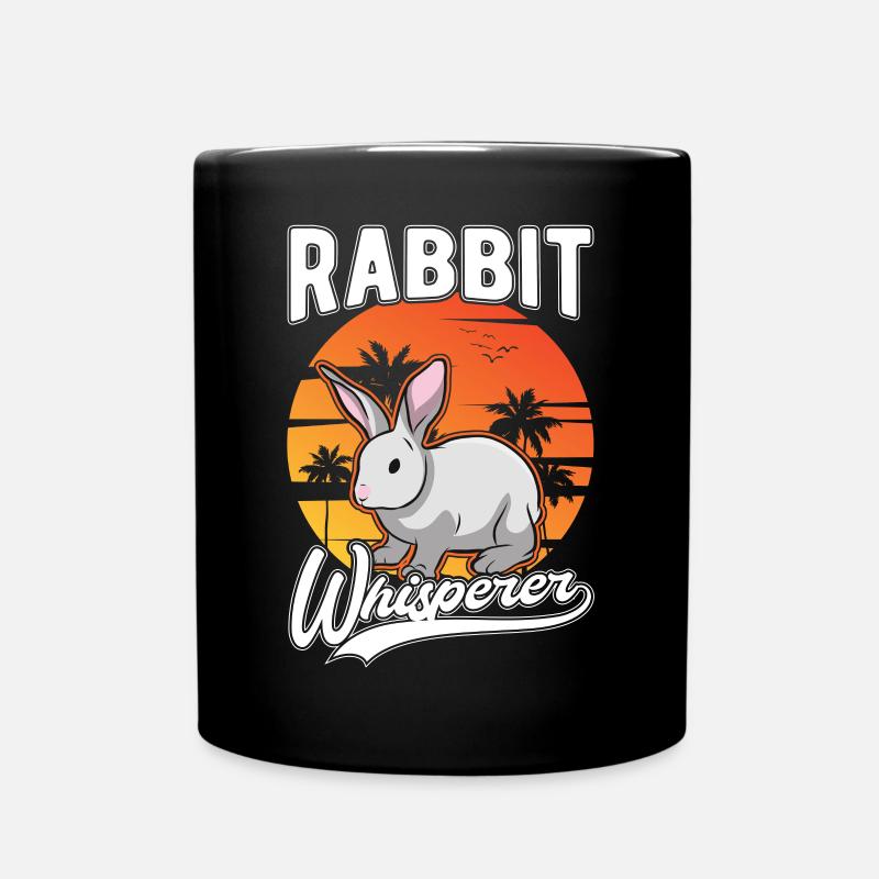 Kaninchen Flüsterer Hasen Flüsterer - Tasse einfarbig - Schwarz