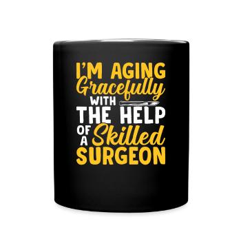 Chirurgien plasticien expérimenté - Mug uni - noir - Devant