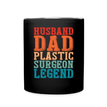 Mari Père Chirurgien Plasticien Chirurgie - Mug uni - noir - Devant