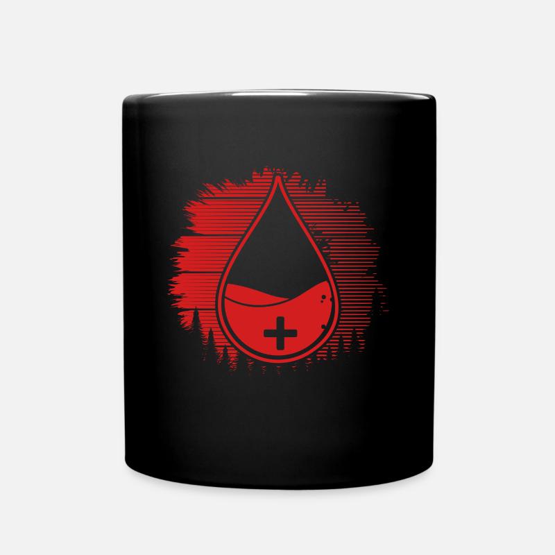 Blutstropfen Sonnenuntergang - Tasse einfarbig - Schwarz