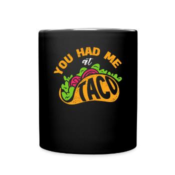 Taco Somberero Mexican Mexico Latino - Full Colour Mug - black - Front