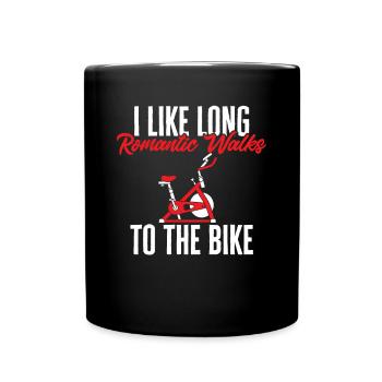 Indoor Cycling Bike Workout - Full Colour Mug - black - Front