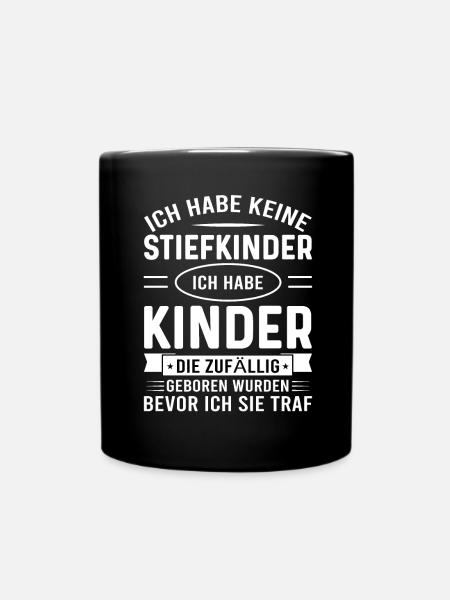 Stiefvater Stiefvater Geburtstag Stiefvater - Tasse einfarbig - Schwarz