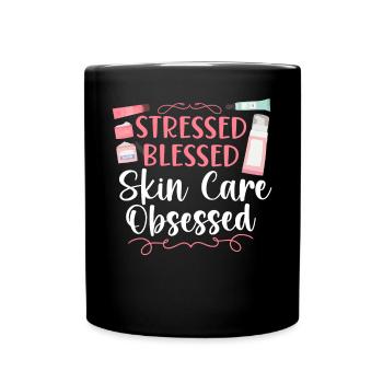 Soins de la peau d’esthéticienne agréée mignonne - Mug uni - noir - Devant