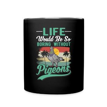 Pigeon Cadeau Pigeon Fancier City Pigeon Pigeonnier Pigeon Transporteur Pigeon - Mug uni - noir - Devant