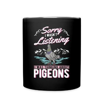 Pigeon Cadeau Pigeon Fancier City Pigeon Pigeonnier Pigeon Transporteur Pigeon - Mug uni - noir - Devant