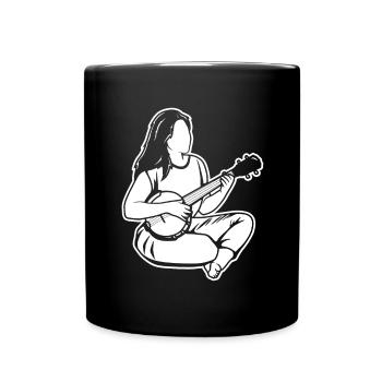 Banjo Fille - Mug uni - noir - Devant