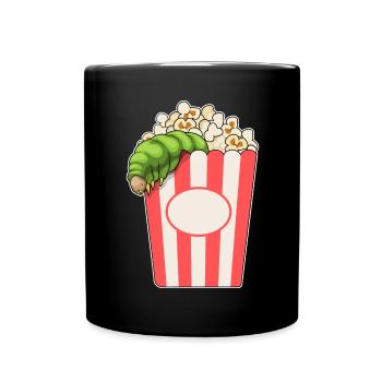 Caterpillar Popcorn - Full Colour Mug - black - Front