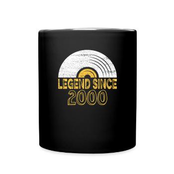 2000 Birthday Vinyl Legend depuis - Mug uni - noir - Devant