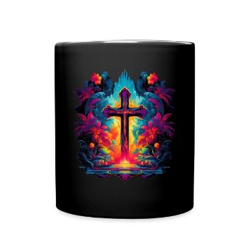 Croiser Jésus - Mug uni - noir - Devant