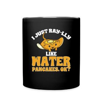 Stachelrochen Mantarochen Ozean Rochen - Tasse einfarbig - Schwarz - Vorne