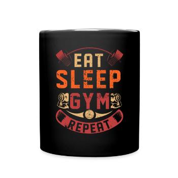 Gym Bodybuilder Muscle Fitness Training Musculation - Mug uni - noir - Devant