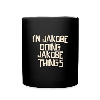 I'm Jakobe doing Jakobe things - Full Colour Mug - black - Front