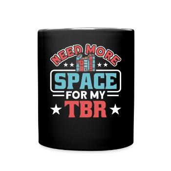 Book lover design with books for literature - Full Colour Mug - black - Front