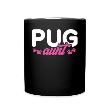 Pug Gifts for Pug Lovers - Full Colour Mug - black - Front