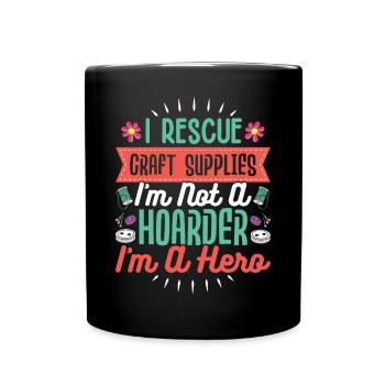 Crafting Crafter - Full Colour Mug - black - Front