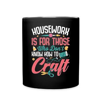 Crafting Crafter - Full Colour Mug - black - Front
