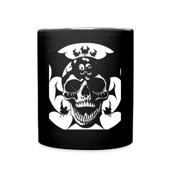 Horreur Crâne Crâne Art Crâne Gothique Heavy Metal - Mug uni - noir - Devant