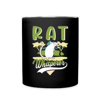 Rats Whisperer Domestic Rat Rat Owner - Full Colour Mug - black - Front