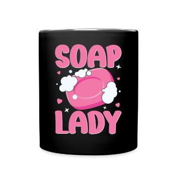 Fabrication de savon, savonnier, savonologue - Mug uni - noir - Devant