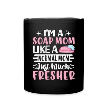 Fabrication de savon, savonnier, savonologue - Mug uni - noir - Devant