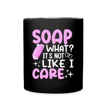 Fabrication de savon, savonnier, savonologue - Mug uni - noir - Devant