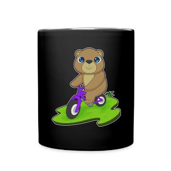 Vélo d’ours - Mug uni - noir - Devant