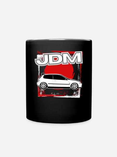 Jdm / Tuning / Turbolader / Felgen / Chiptuning - Tasse einfarbig - Schwarz