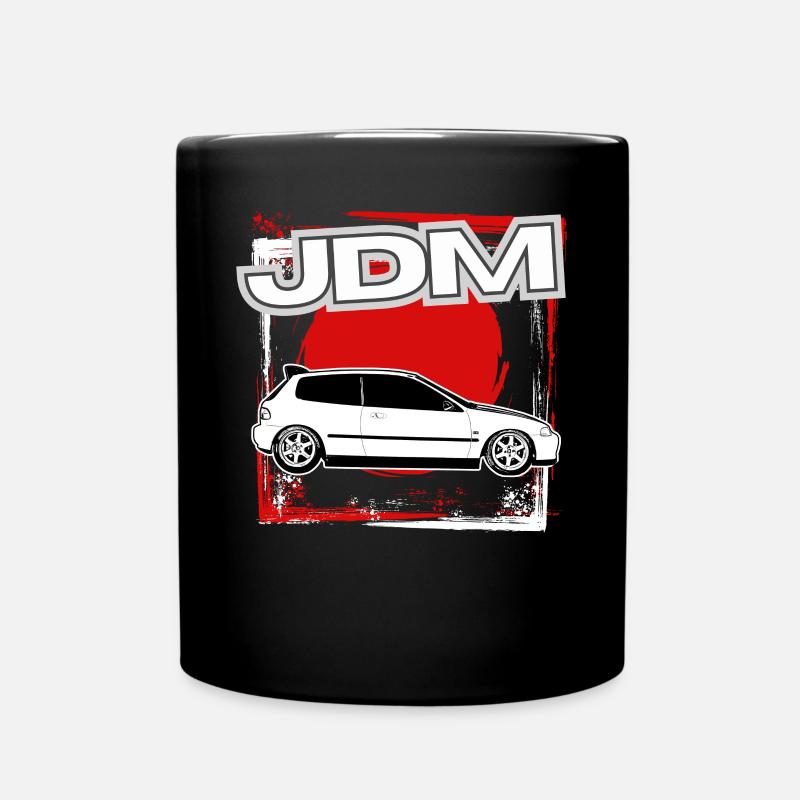 Jdm / Tuning / Turbolader / Felgen / Chiptuning - Tasse einfarbig - Schwarz